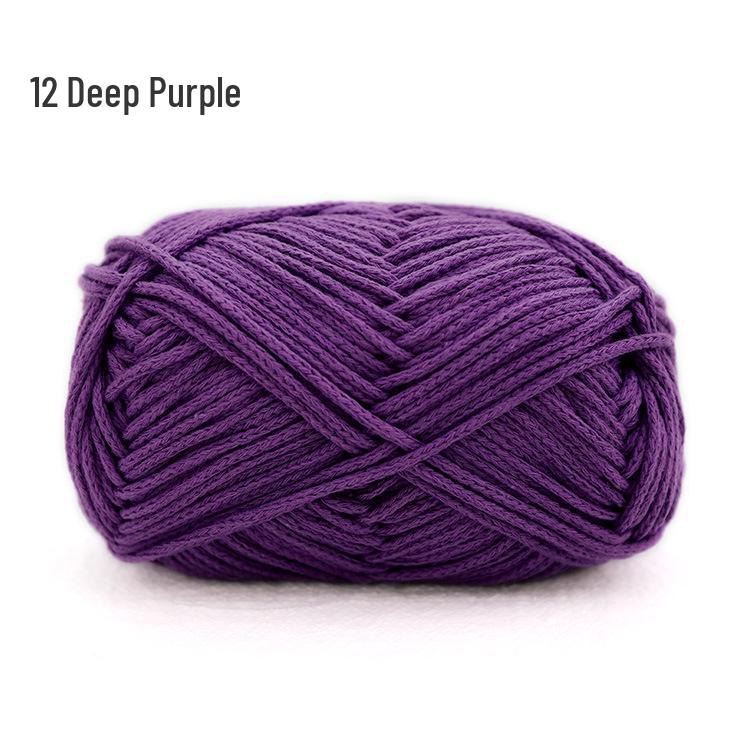 Xue Feier Suxin 2mm Round Hollow Pure Cotton Crochet Yarn for DIY Knitting