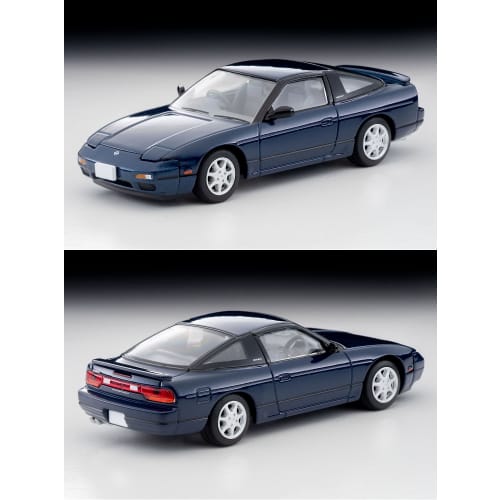 TOMYTEC Tomica Limited Vintage Neo Měřítko 1/64 LV-N235d Nissan 180SX TYPE-II Speciální výbava, Tmavě modrá, Model 1991, Hotový model,