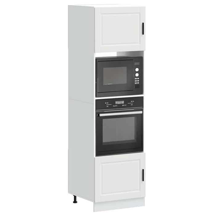 VidaXL Armoires de four 2 pcs Porto blanc bois d'ingénierie 3315051