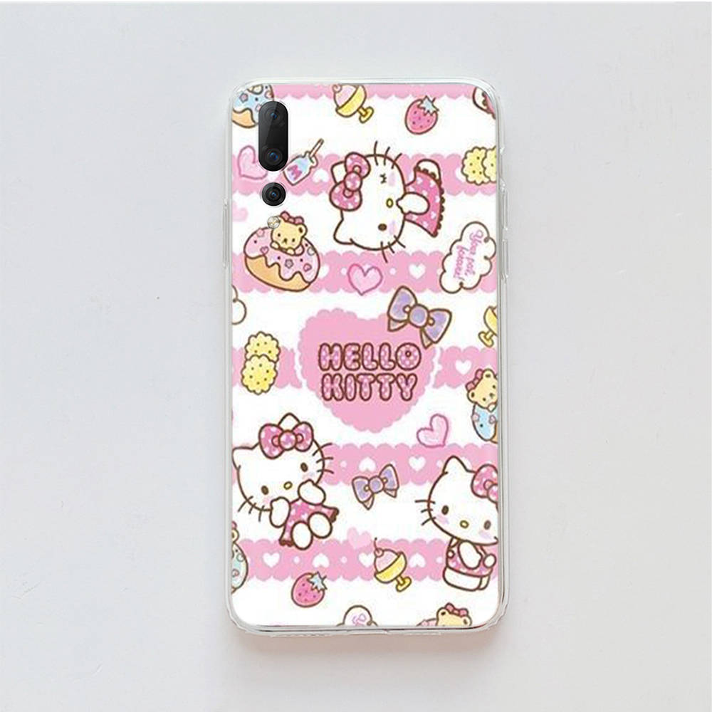 Transparent Case for Samsung A04 A14 A23 M33 M53 Realme 10 9 C35 C55 VIVO X80 Infinix Hot 30 Note 11 Tecno Spark 8P Pro L-5 Hello Kitty