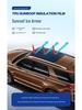 Black Crystal TPU Sunroof Ice Armor: Sun Protection & Heat Insulation Car Window Film with Explosion-proof Sunshade.