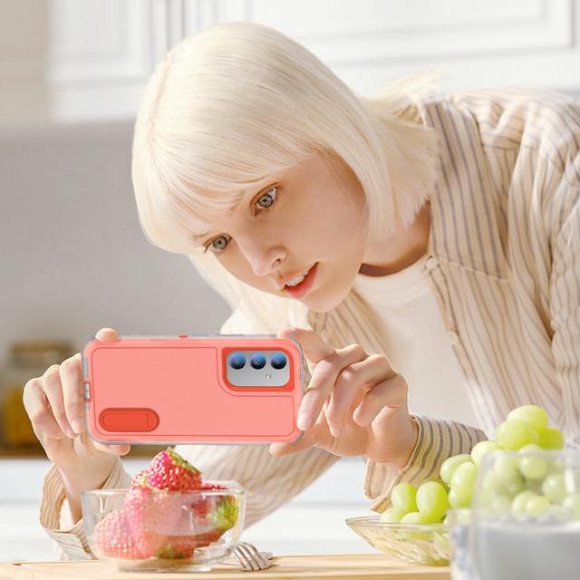 Anti-Schweiß-tragbare Kickstand-Abdeckungshülle für Samsung Galaxy A54 A14 5g A13 A53 S22 Plus S23 Ultra stoßfeste harte Abdeckungen