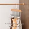 Multifunctional Wooden Sling Hanger: Solid Wood Hook for Underwear and Vest Storage