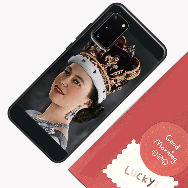 England Queen Elizabeth II Phone Case For Samsung Galaxy S24 S26 Ultra S20 S21 S22 S23 S25 Plus S10 S25 FE Cover Shell