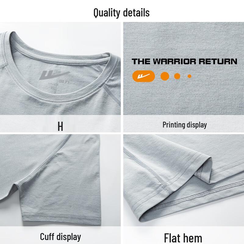 Warrior Men's Summer Round Neck Short Sleeve T-Shirt