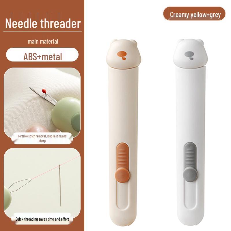Little Bear 2-in-1 Needle Threader & Stitch Ripper with Needle Case