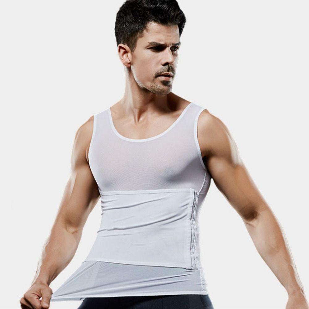 Elastic Slimming Shapewear Thin Waist Trainer Tank Top Fashion Body Shaper Vest Men  Man