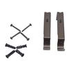 1pair Metal Single Curtain Rod Bracket Drapery Pole Holder Wall Mount Hooks