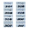 3D ABS Chrome Car Trunk Sticker For Peugeot Logo Letters 206 207 301 307 308 408 K5508 2008 3008 4008 5008 Letters Accessories