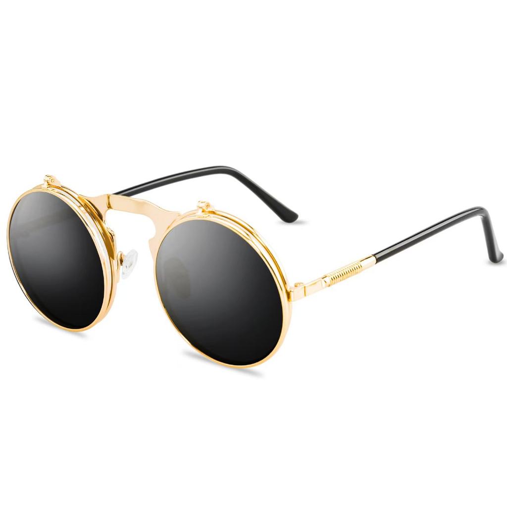 Steampunk Style Sunglasses Women Oval Shape Vintage Style Female Sun Glasses Driving Hiking Men Sunglass