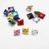 Square Princess Cut Shape Cubic Zirconia Synthetic Gemstone Mix 15 Colors 5A Loose CZ Stone for Jewelry Making