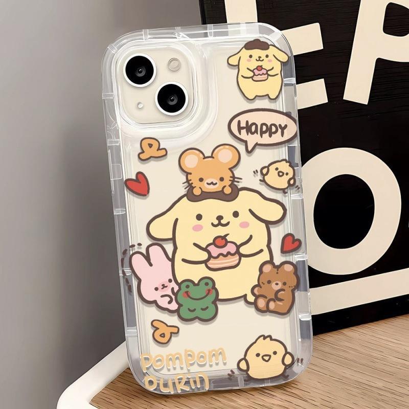 ins super cute pudding dog suitable for 15 Apple 14 mobile phone case 13 girlfriend iPhone12 cute 11 transparent 7plus