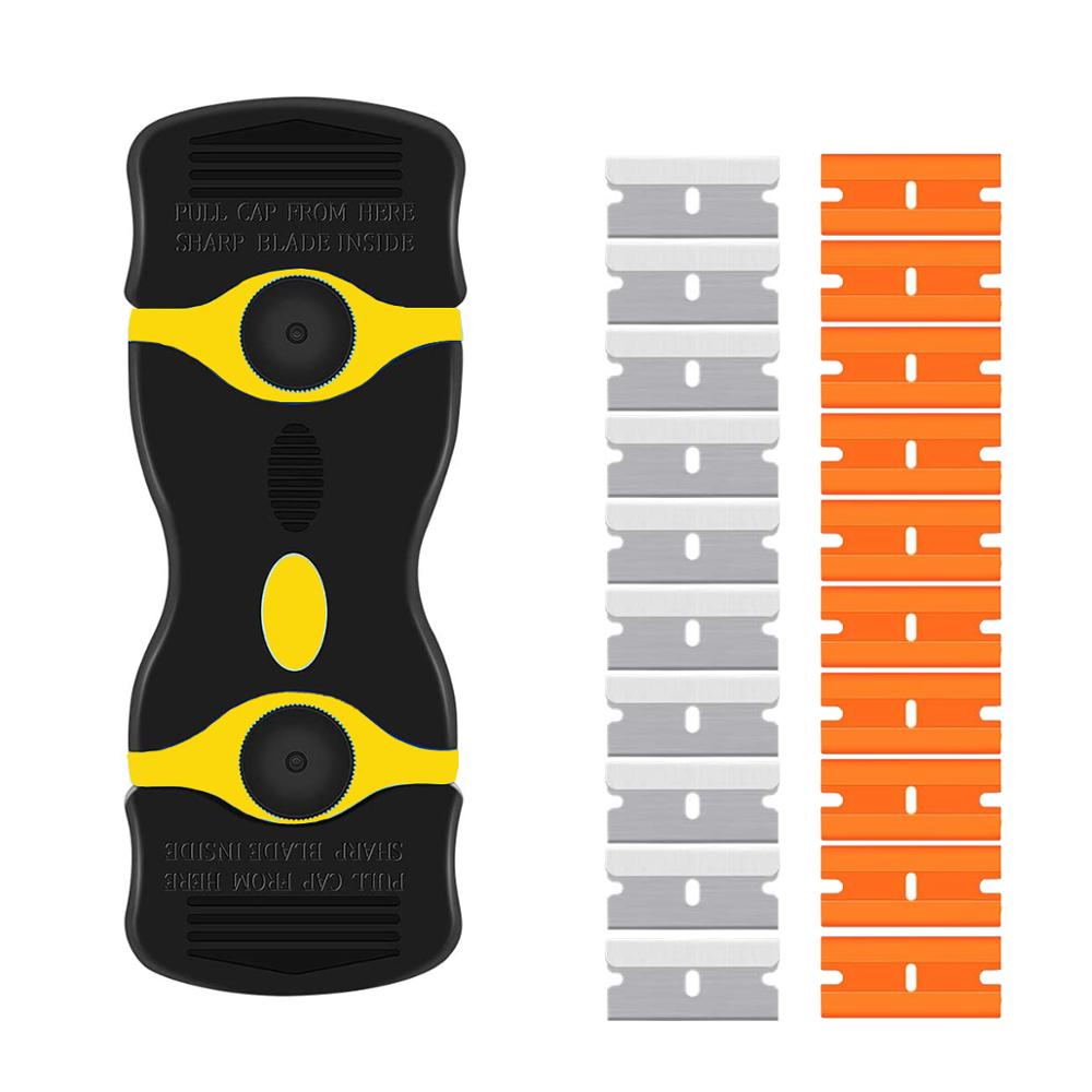 Razor Scraper Blade Tool Car Window Glass Stovetop Vinly Film Sticker Tint Glue Cleaner Phone Tablet Phone Sreen Squeegee Knife