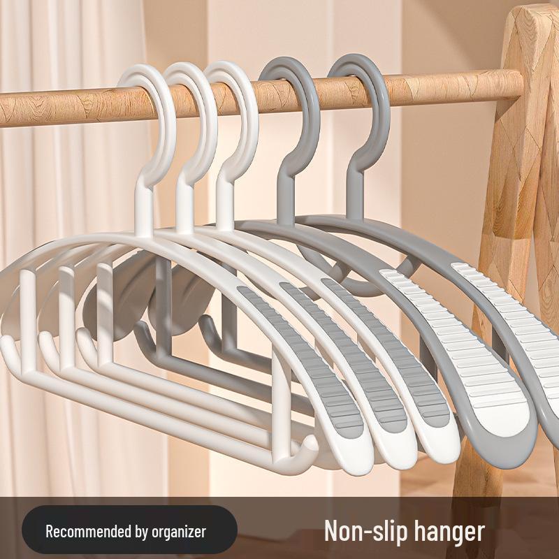 Non-Slip Rubber-Coated Clothes Hangers with Shoulder Protection