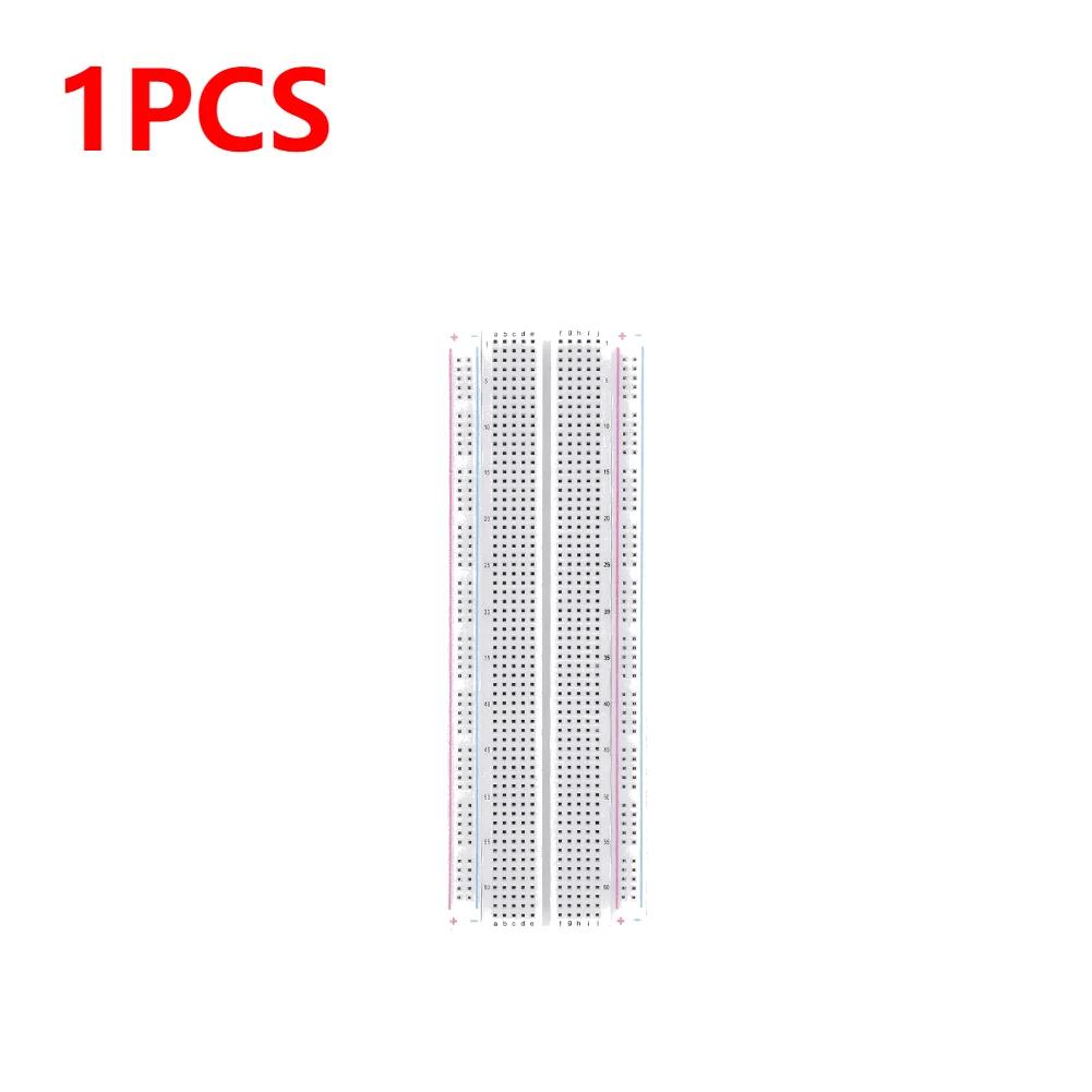 Breadboard 830 Point Solderless PCB Bread Board MB-102 MB102 Test Develop 200 jacks DIY White/Transparent with packing 1-10PCS