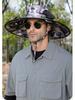 Men's Outdoor Wide Brim Sun Hat with UV Protection for Fishing