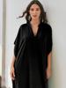 Women's Plus Size Solid Color Rayon Resort Dress & Beach Cover-Up