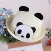 Cute Panda Straw Hat For Travel Beach Kids Summer Sun Protection Fisherman Cap Children Sunscreen Basin Caps 2-6Year Baby Visors