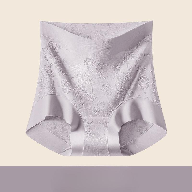 Women's Autumn and Winter Relief Antibacterial High Waist Belly Lift Hips No Scratch Breathable Naked Briefs