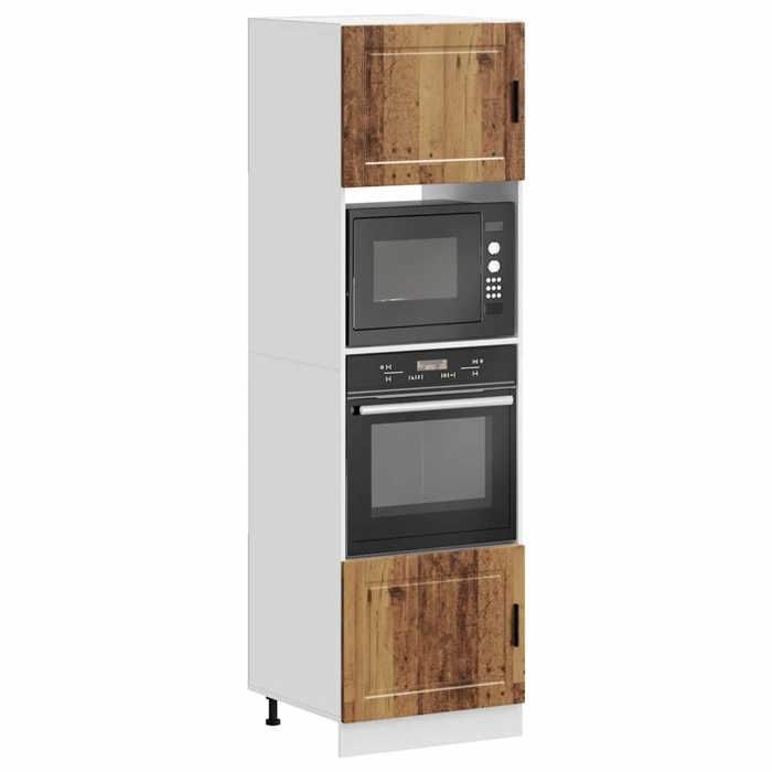 VidaXL Armoires de four 2 pcs Porto vieux bois bois d'ingénierie 3315059