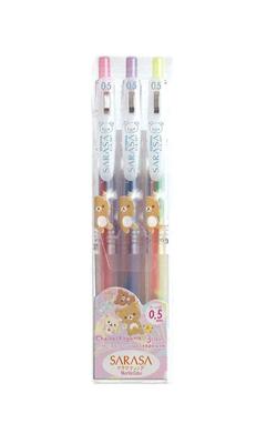 Rilakkuma Sarasa Clip Marble Color Set PR05301 3-piece