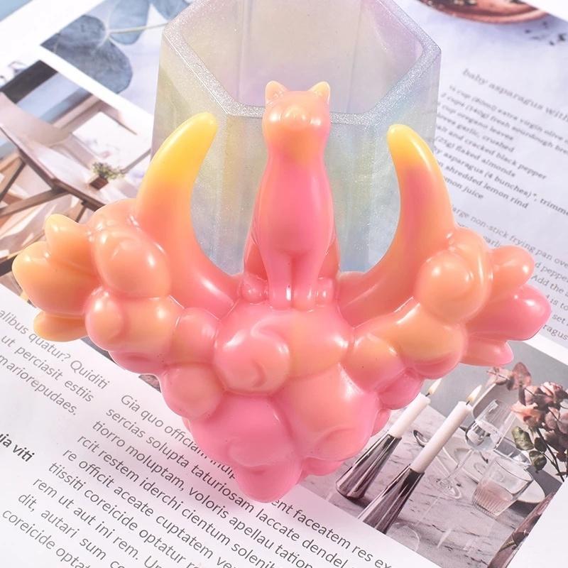DIY UV Resin Handcraft Jewelry Molds Cat Jewelry Tools Dried Flower Resin Moulds