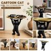 Dekorative Katzenfigur mit doppelter Ablage Schlüsselhalter Organizer Schreibtischornament für Zuhause Büro Aufbewahrung und Präsentation