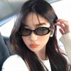 Korean Style Black Cat Eye Oval Women's Anti-Blue Light Prescription Eyeglass Frames