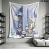 Tatty Teddy Wall Tapestry Aesthetic Wall Hanging Printed Fabric Blanket Decorative Tapestries for Bedroom Living Room Home Decor