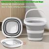Foldable Water Bucket Essential For Fishing Camping Travel Collapsible Pail With Handle For Easy Storage Outdoor Use