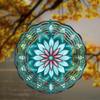 10 Inch Hanging Spinner Wind Chime with Mandala Design 360 Degree Hook for Garden Balcony Lawn Summer Decor Creative Gift Idea