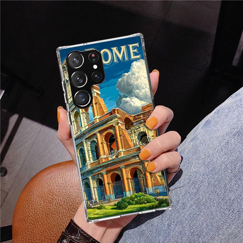 

Roman Colosseum Phone Case For Samsung Galaxy S24 S25 Edge S26 Ultra S23 S22 S21 Plus S20 FE + Personalized Print Cover Galaxy S Samsung S25 Ultra