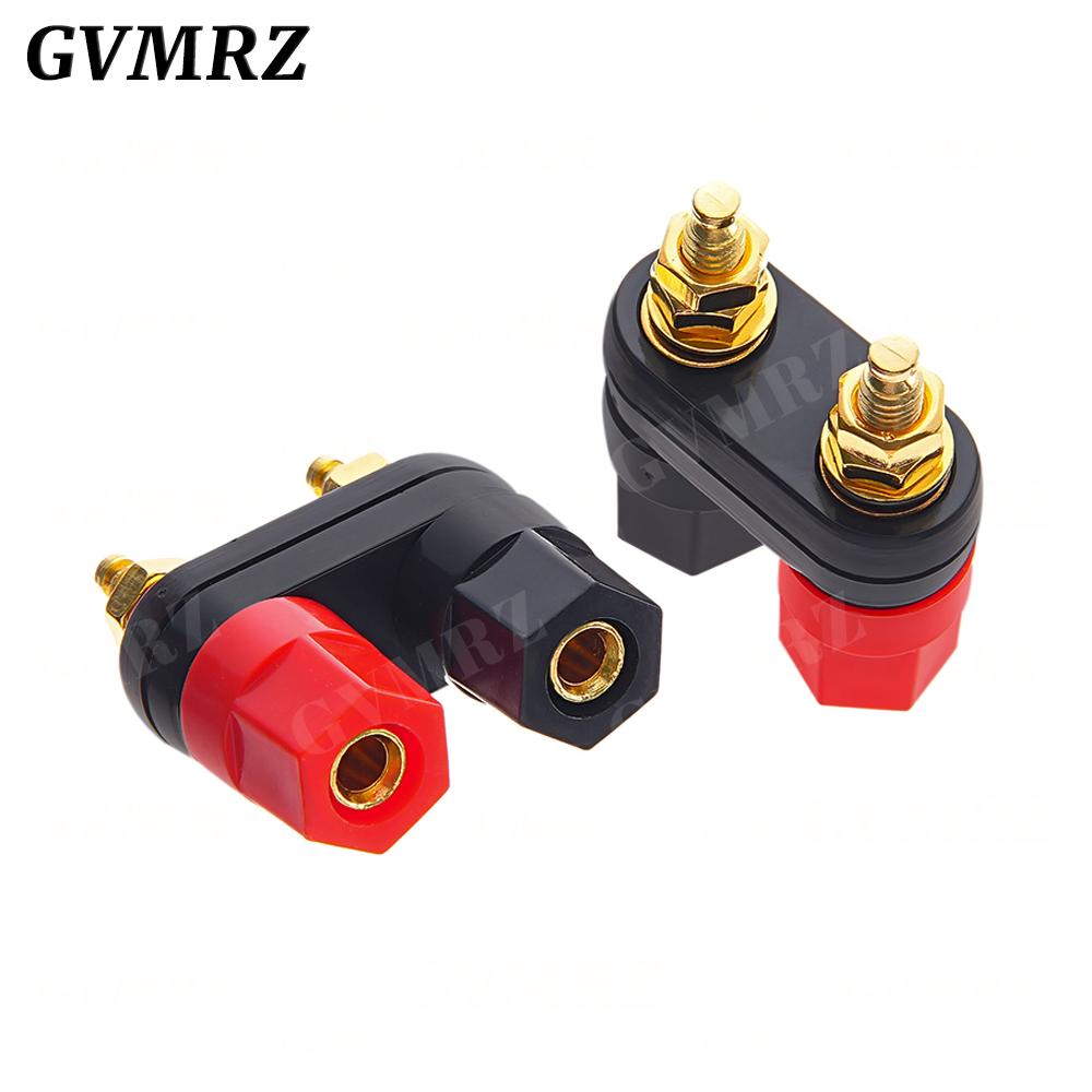 1PCS Banana plugs Couple Terminals Red Black Connector Amplifier Terminal Binding Post Banana Speaker Plug Jack