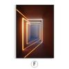 Nordic Building Corridor Picture Light and Shadow Painting On Canvas Posters Prints for Entrance Living Room Decor Wall Art