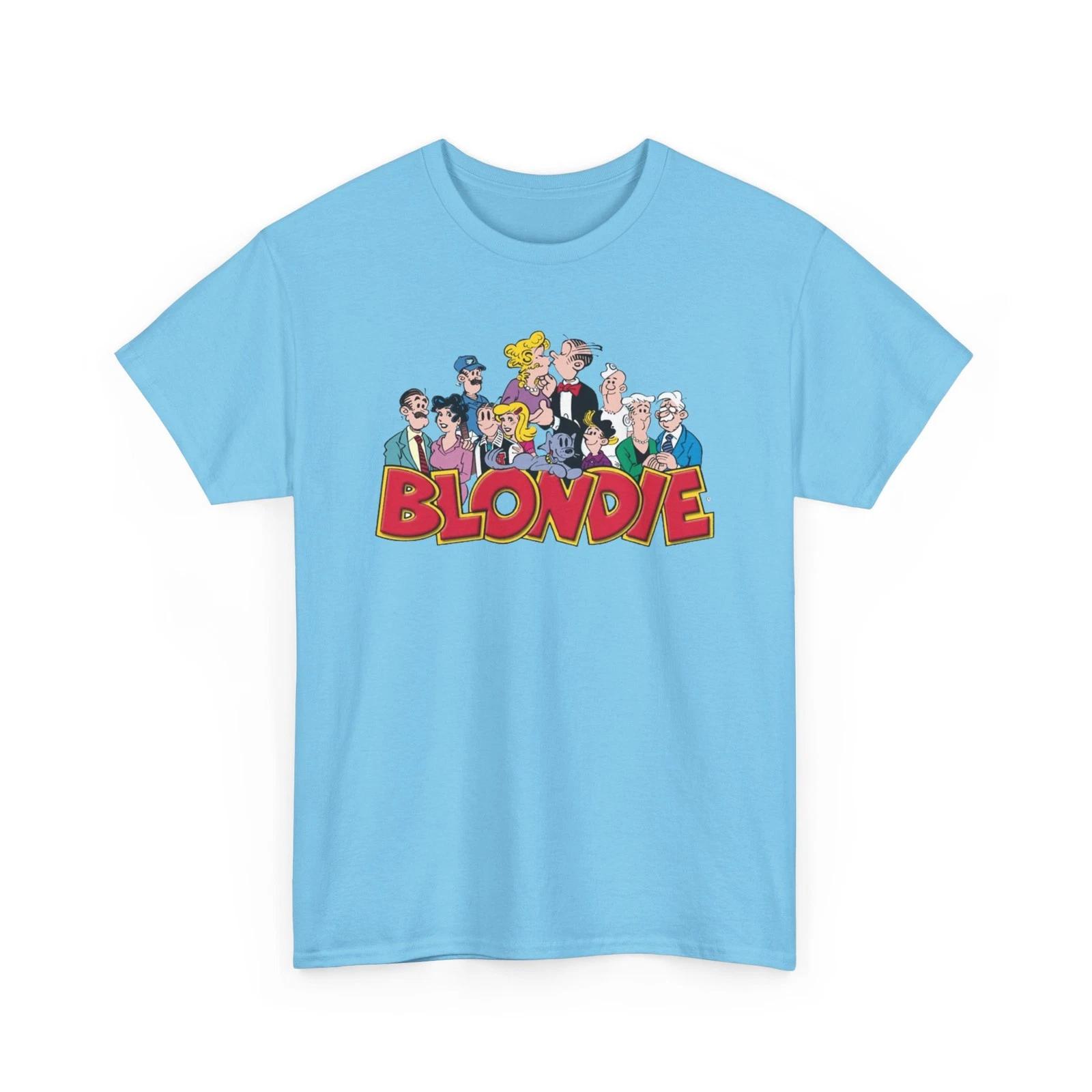 Blondie Comic Strip Printed T shirt Dagwood L