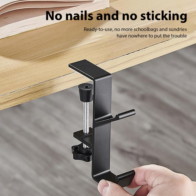 gaming headset support aluminum alloy hang headphones cradle adjustable Headset support Under Desk Headset Rack Holder Bracket
