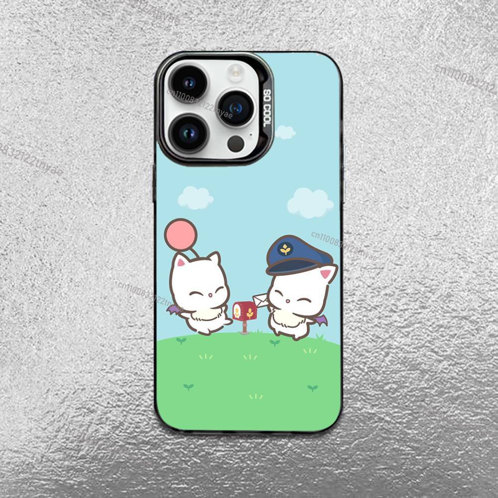 M-Moogle Final Fantasy Vivi Phone Case For iPhone 17,16,Pro,Max,e,15,14,Plus,13,12,Mini,11, Matte Colored Silver Luxury Cover