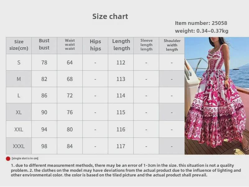 European & American Women's Bohemian Elegant Light Luxury Printed Midi Dress