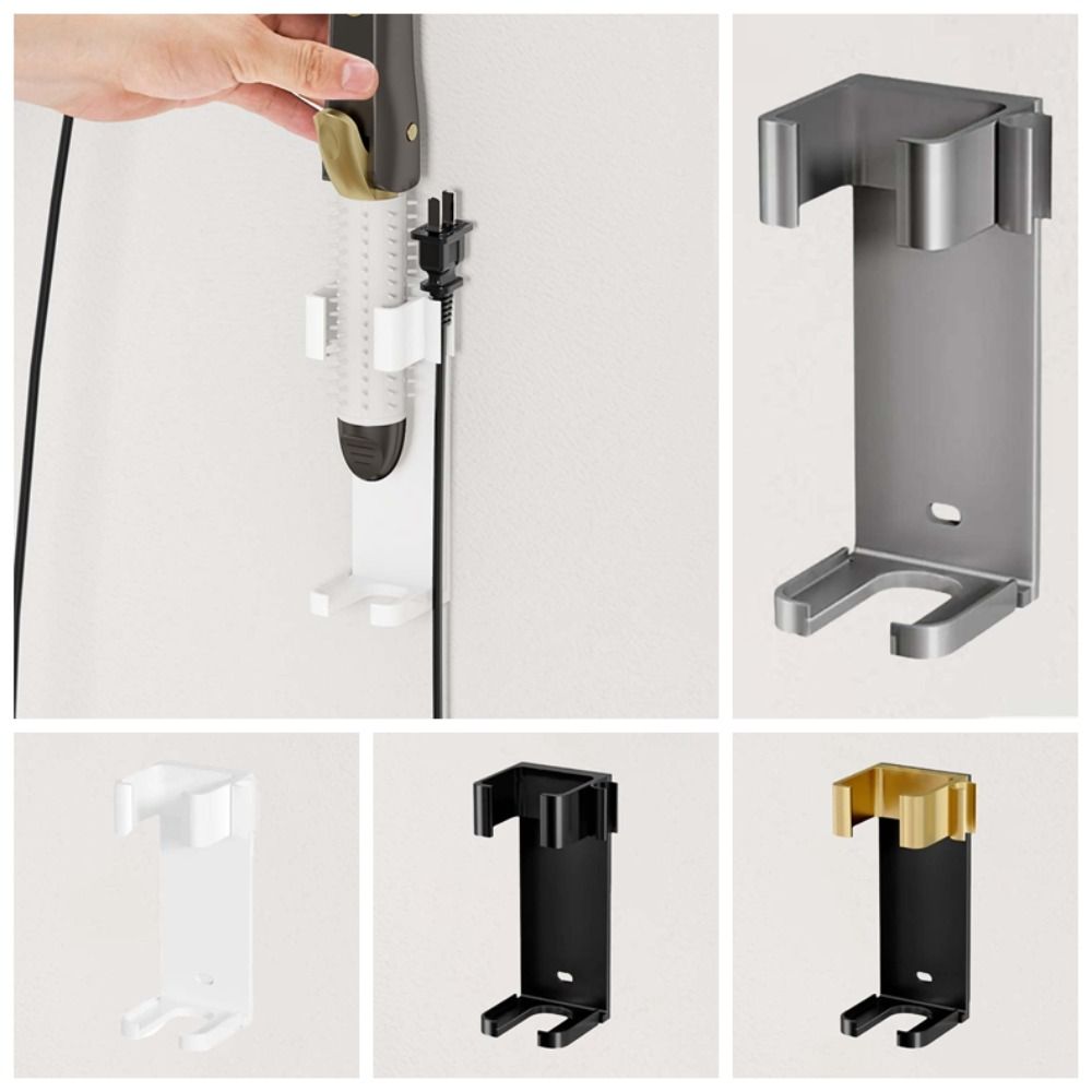 Durable Curly Hair Sticks Holder with Double-sided Tape Bathroom Items Organizer  Dormitory