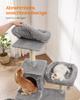 FEANDREA PCT196W01 Cat Tower, Slim Cat Tower, Large Cats, Stationary, Space Saving, Easy Climbing, Large Hammock, Eliminates Lack of Exercise