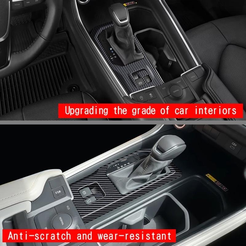 LHD For Toyota Grand Highlander 2024 2025 Carbon Car Center Console Gear Shift Box Panel Handbrake Cover Trim Car Accessories