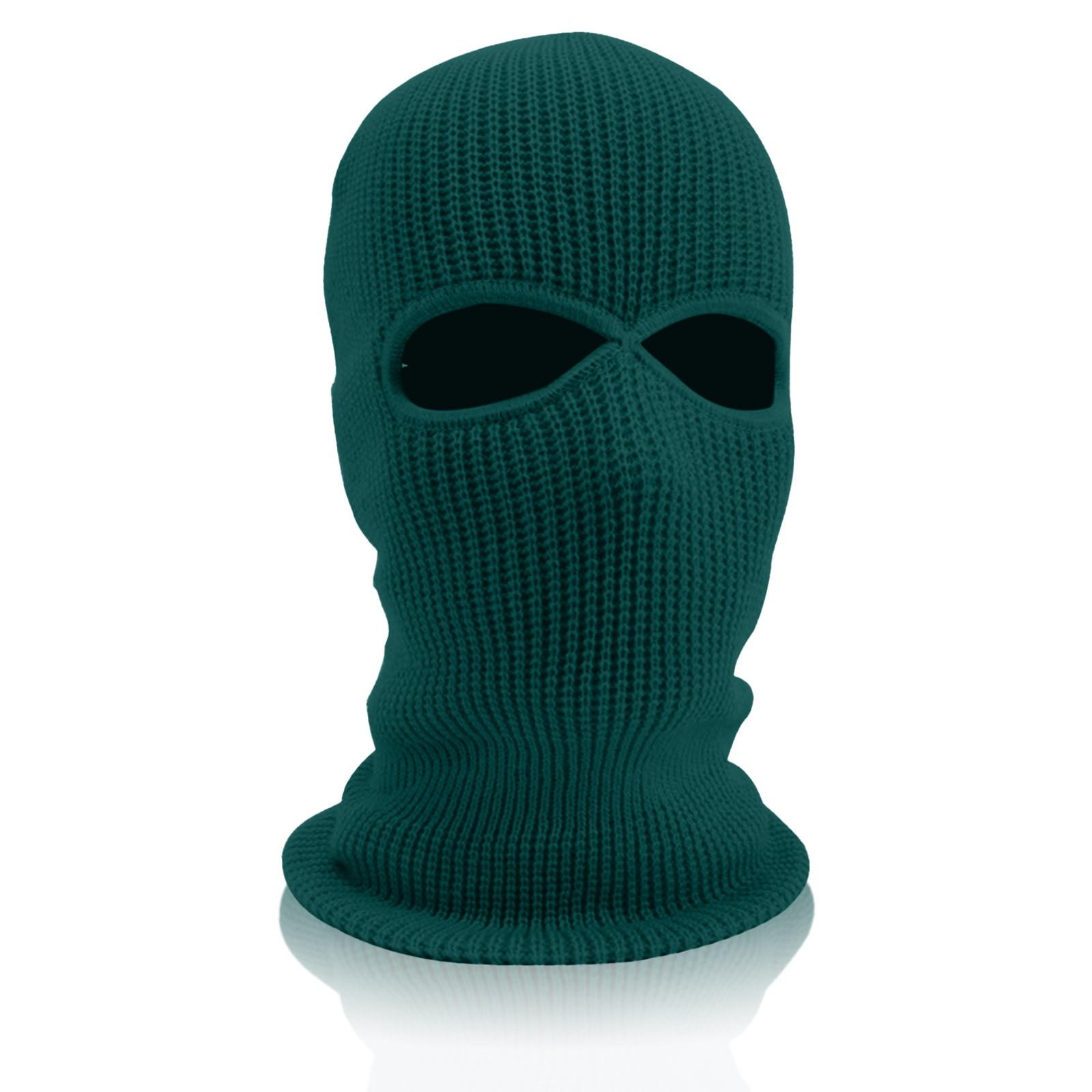 

Лыжная маска с 1 отверстием, вязаная маска для лица, зимняя Балаклава для взрослых, полнолицевая маска для зимних видов спорта на открытом воздухе One Size темно-зеленого
