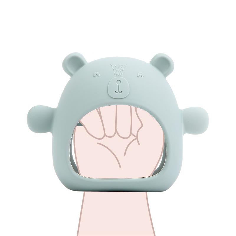 Bear Happy Bite Baby Mushroom Boxing Gloves Molar Rod Full Package Comfort Toy Baby Edible Silicon Teether