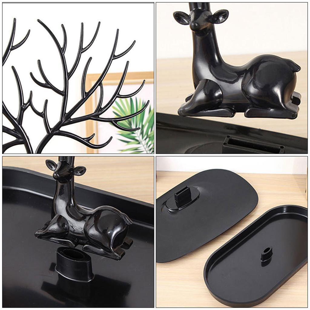 Jewelry Display Rack Deer Tree Display Stand Deer Antler Jewelry Organizer Holder Storage Rack for Home Shop Necklace