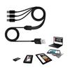 USB C Splitter Cable,USB A Male to 3 Type-C Male Data Sync Charge Cable,3 in 1 Charging Cord Fast Charge for Mobile