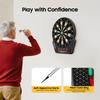 16 Player Electronic Dart Board, 27 Game Modes with Voice Prompt & LED Display, Soft Tip Darts for Home, Bar, Party Game Night