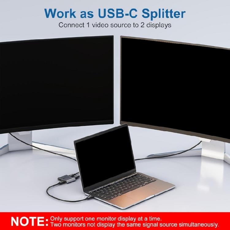 8K USB C KVM Switcher BiDirectional USB C Switcher for 2PC Easy 1 Key Switching 2 In 1Out & 2 in 1Out 3440x1440