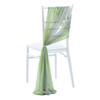 2pcs Chiffon Chair Sashes Wedding Chair Decoration 20x250cm for Wedding Aisle Party Banquet Event Baby Shower