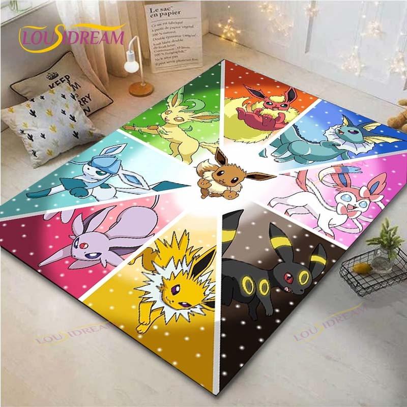 Pokémon Pikachu Teppich Wohnzimmer Schlafzimmer Bettvorleger Arbeitszimmer Computerstuhl Heimtextilien Fußmatte Teppich