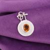 Citrine Gemstone Sterling Silver Daughter Gift Anniversary Boho Pendant Jewelry PP-57-4